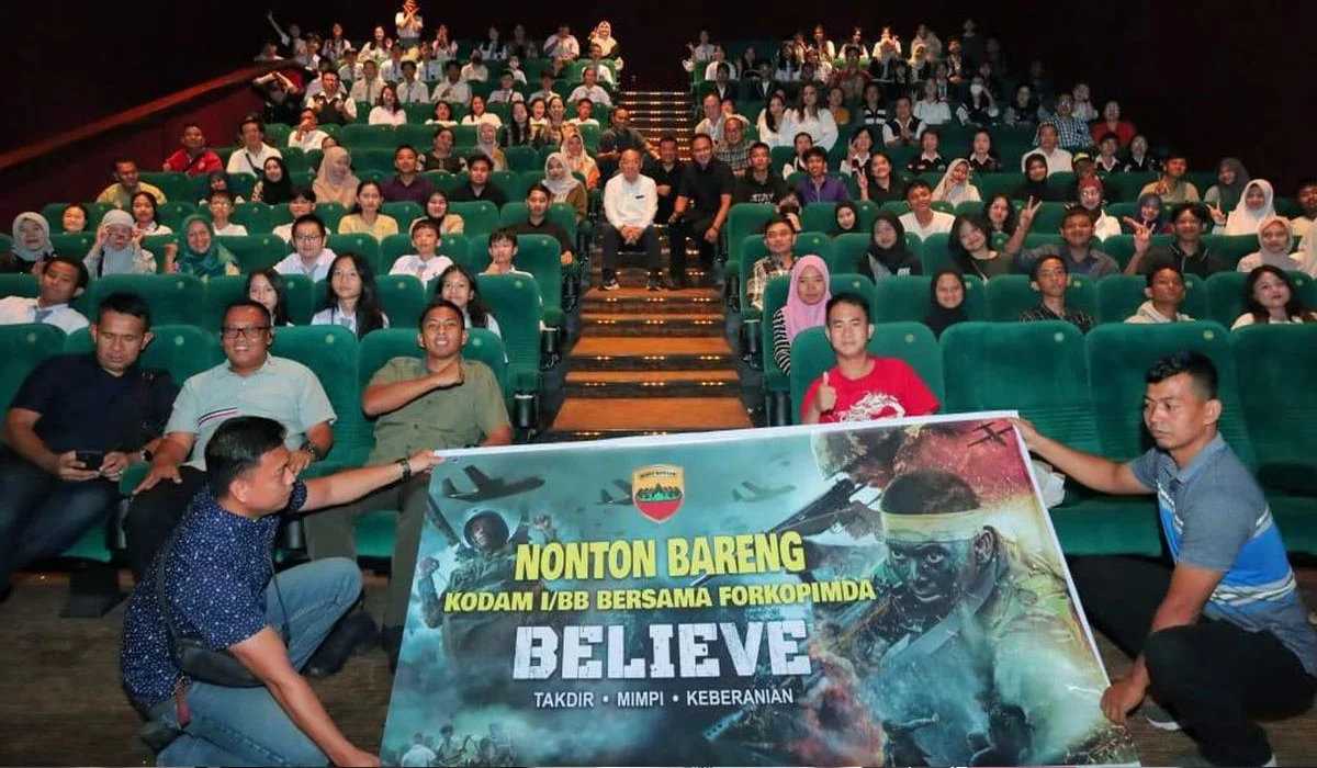 Forkopimda Sumut Nonton Bareng Film Believe Bersama Masyarakat