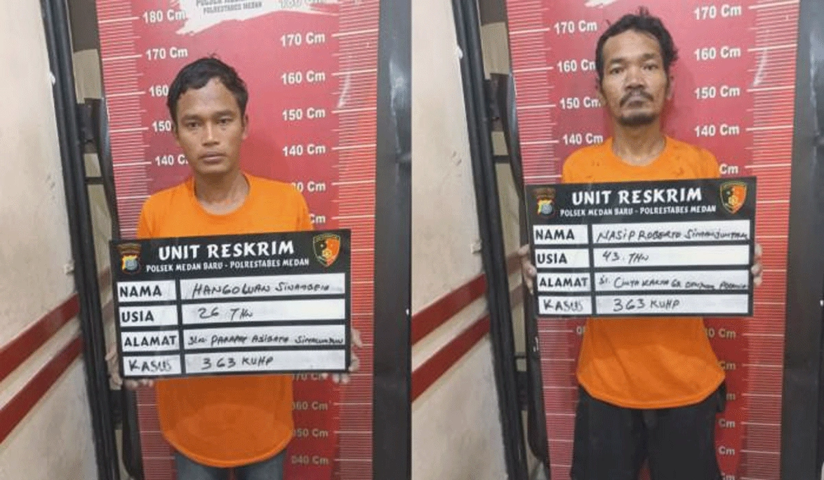 Dua Pria Di Medan Ditangkap Usai Curi Panel Lampu Demi Narkoba