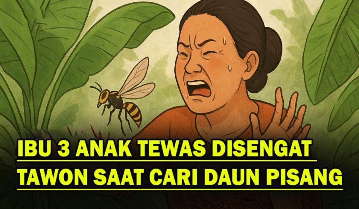 Ibu Tiga Anak Di Medan Tewas Disengat Tawon Saat Mencari Daun Pisang