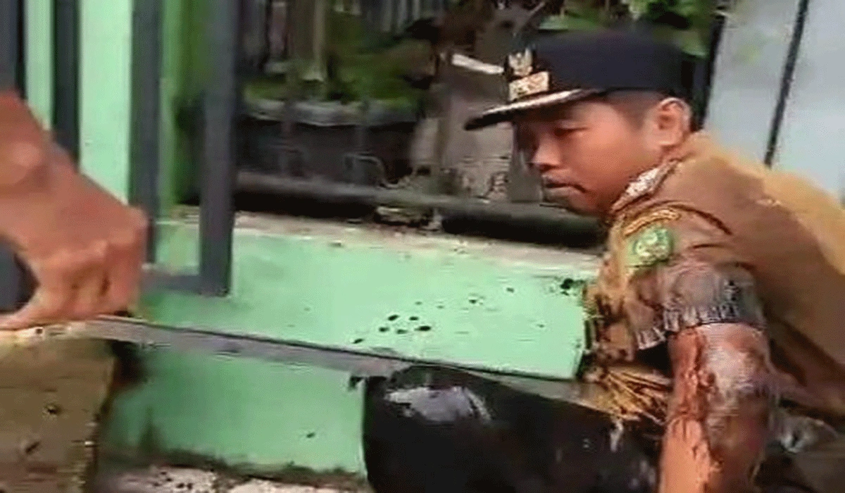 Heboh Polisi Tidur Berpaku di Medan, Lurah di Dorong Terjatuh ke Parit